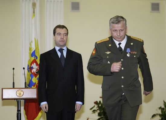 Dmitry Medvedev visiting the Siberian Military District