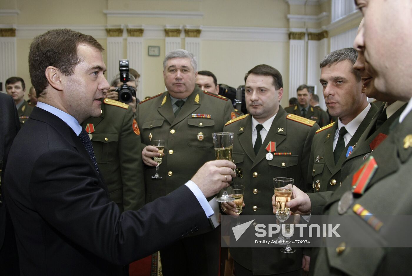 Dmitry Medvedev visiting the Siberian Military District