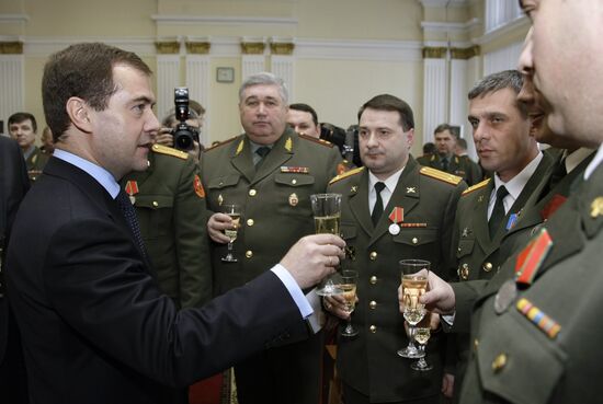Dmitry Medvedev visiting the Siberian Military District