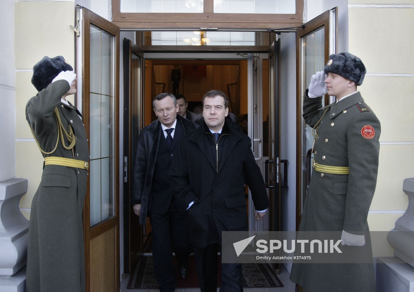 Dmitry Medvedev visiting the Siberian Military District