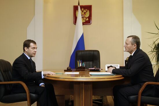 Dmitry Medvedev and Ravil Geniatulin