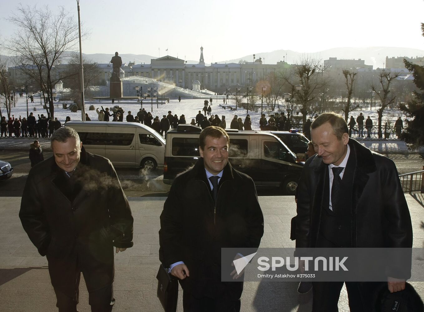 Dmitry Medvedev visiting Chita