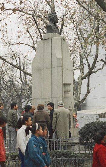 Monument to Alexander Pushkin in Shanghai