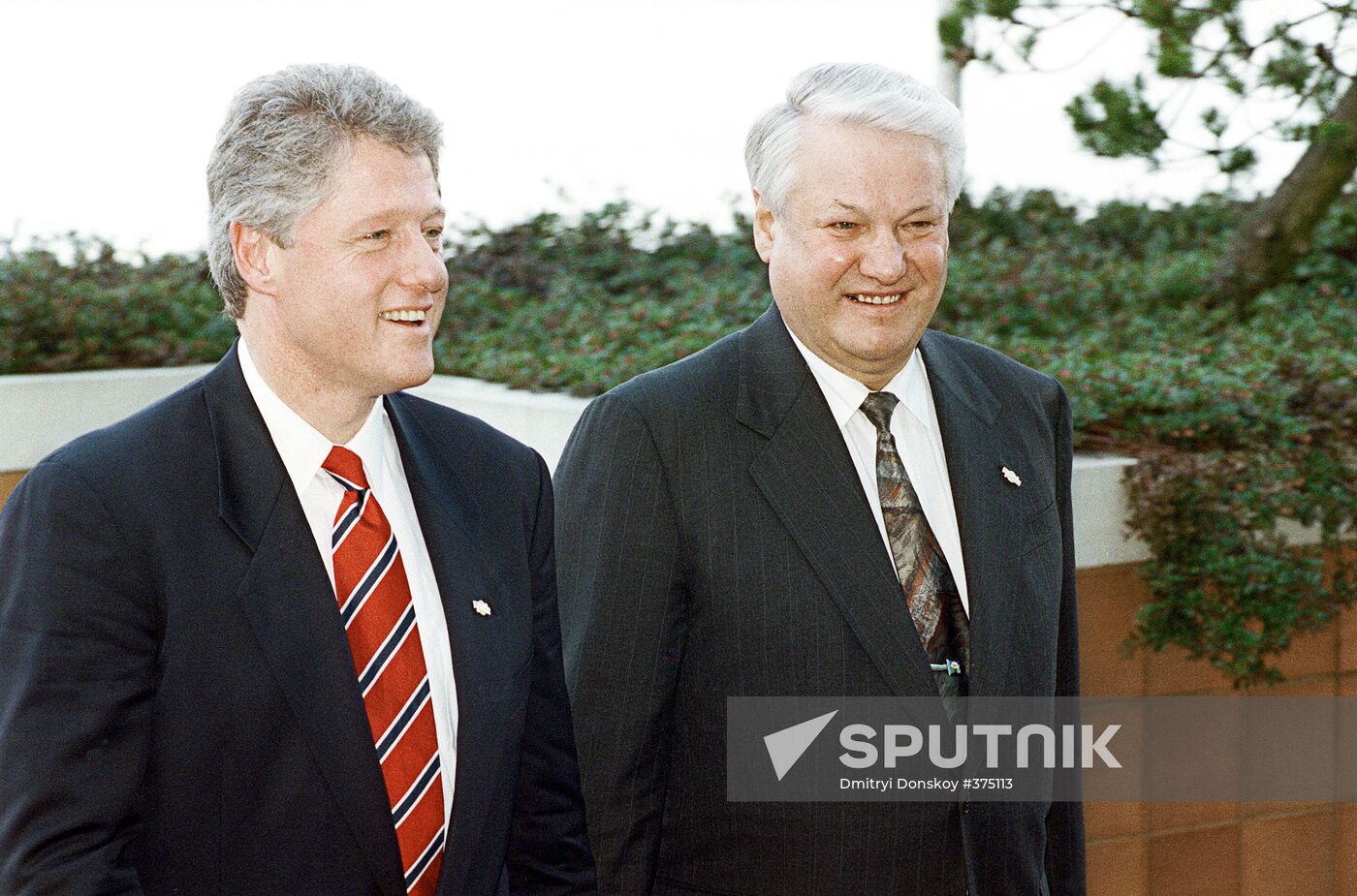 Boris Yeltsin and Bill Clinton in Vancouver