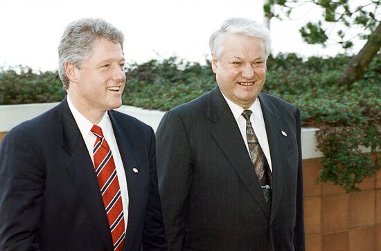 Boris Yeltsin and Bill Clinton in Vancouver