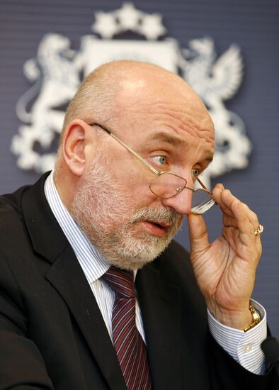 Latvian Prime Minister Ivars Godmanis resigns