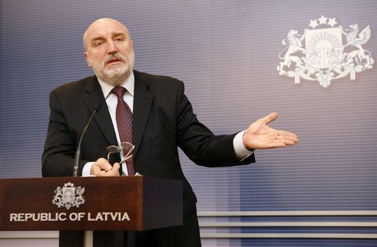 Latvian Prime Minister Ivars Godmanis resigns