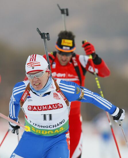 Russia's Ivan Tcherezov wins bronze medal in biathlon