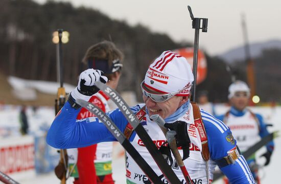 Russia's Ivan Tcherezov wins bronze medal in biathlon