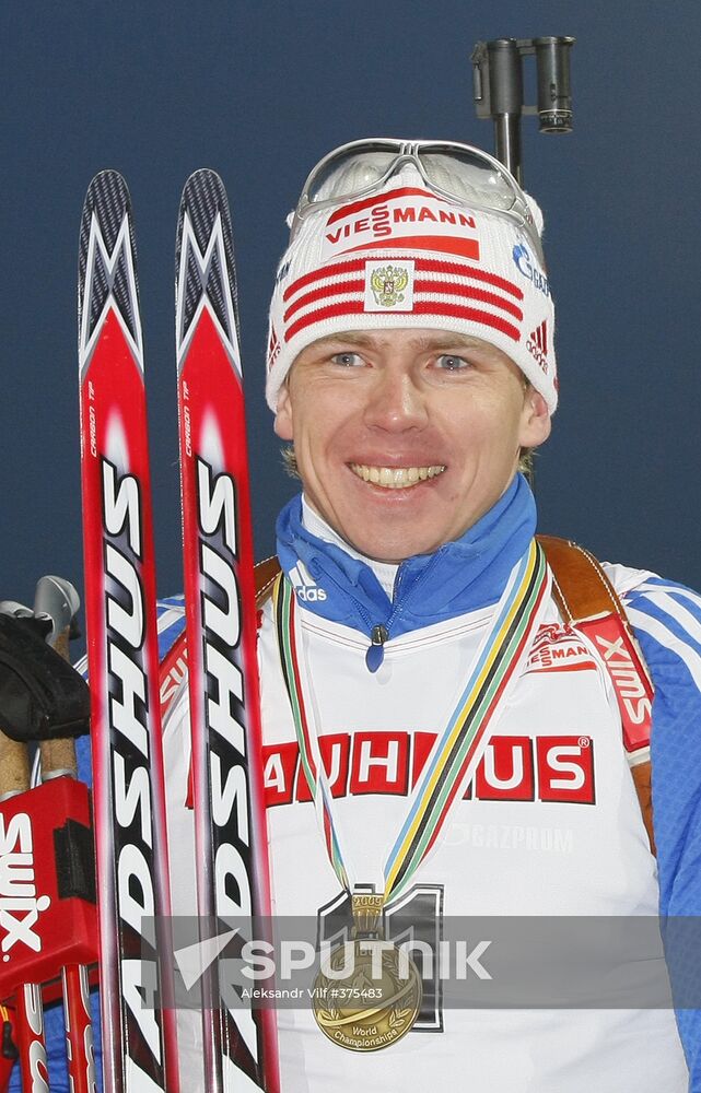 Russia's Ivan Tcherezov wins bronze medal in biathlon