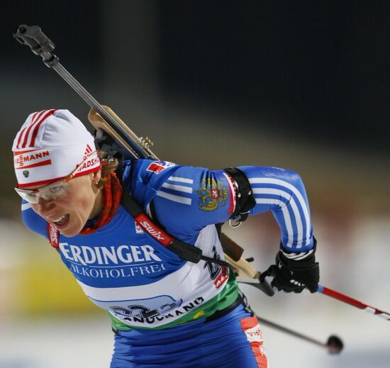 Russian biathlon team wins women's 4x6 km relay