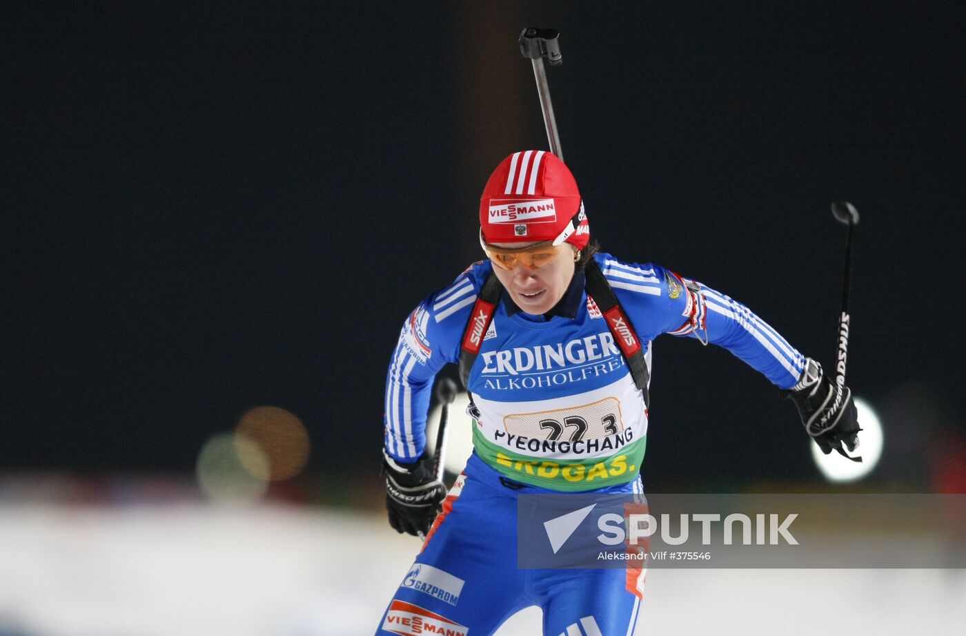 Russian biathlon team wins women's 4x6 km relay