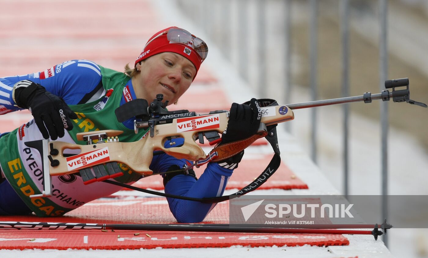 Olga Zaitseva wins Mass Start at World Biathlon Championships