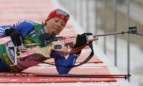 Olga Zaitseva wins Mass Start at World Biathlon Championships