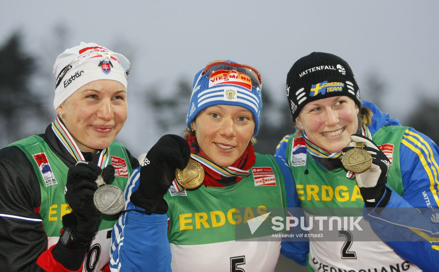 Olga Zaitseva wins Mass Start at World Biathlon Championships