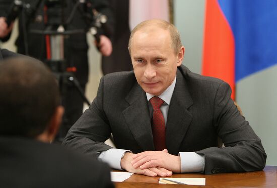 Vladimir Putin meets with Ali Abdullah Saleh