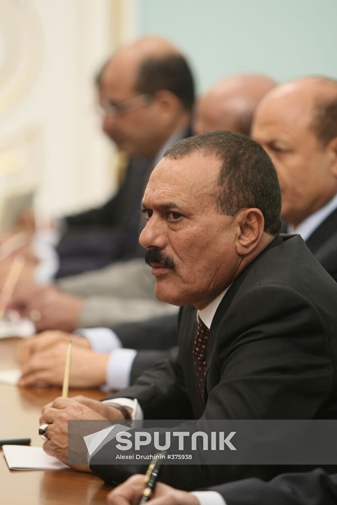 Vladimir Putin meets with Ali Abdullah Saleh