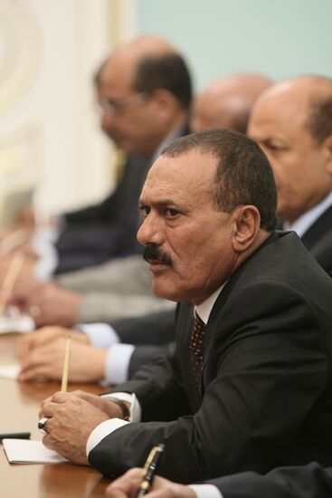 Vladimir Putin meets with Ali Abdullah Saleh
