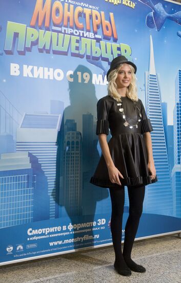 Presentation of "Monsters vs Aliens" in Moscow