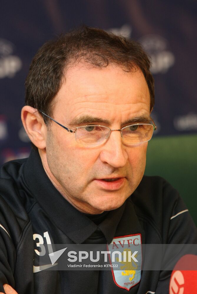 Aston Villa head coach Martin O'Neill