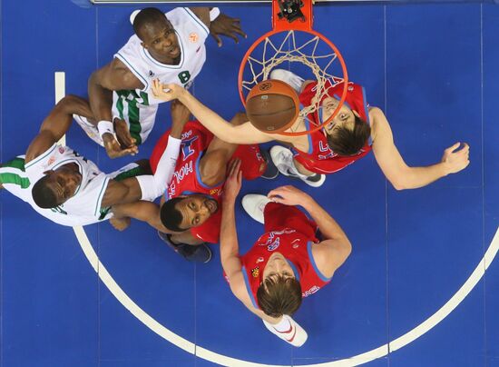 Basketball Euroleague. CSKA Moscow vs. Montepaschi Siena