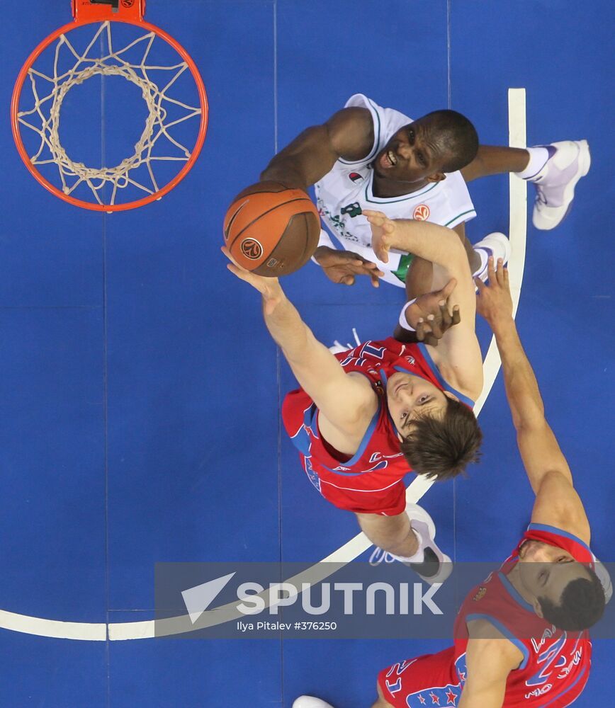 Basketball Euroleague. CSKA Moscow vs. Montepaschi Siena