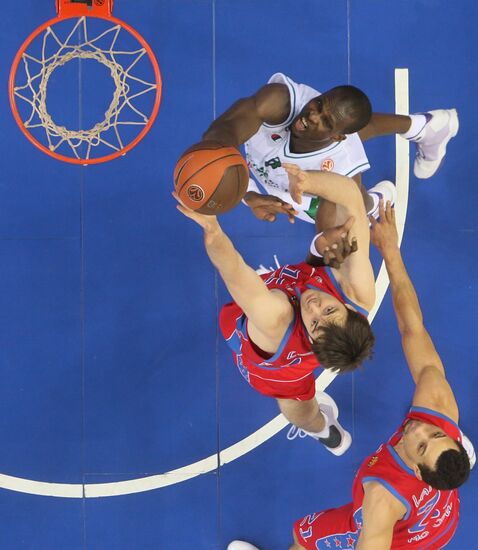 Basketball Euroleague. CSKA Moscow vs. Montepaschi Siena