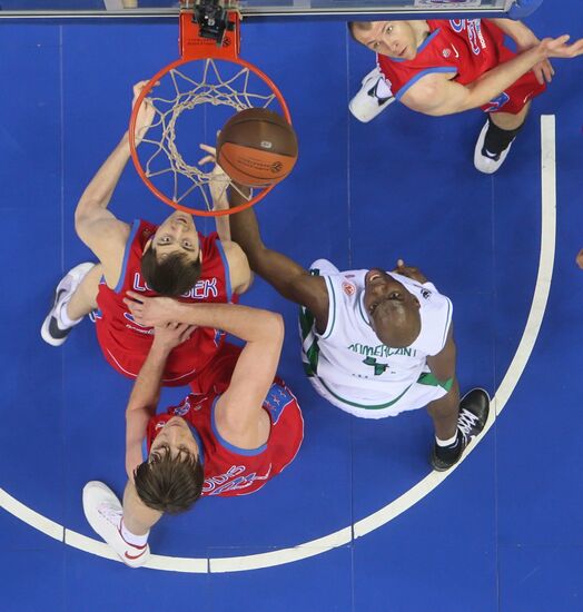 Basketball Euroleague. CSKA Moscow vs. Montepaschi Siena