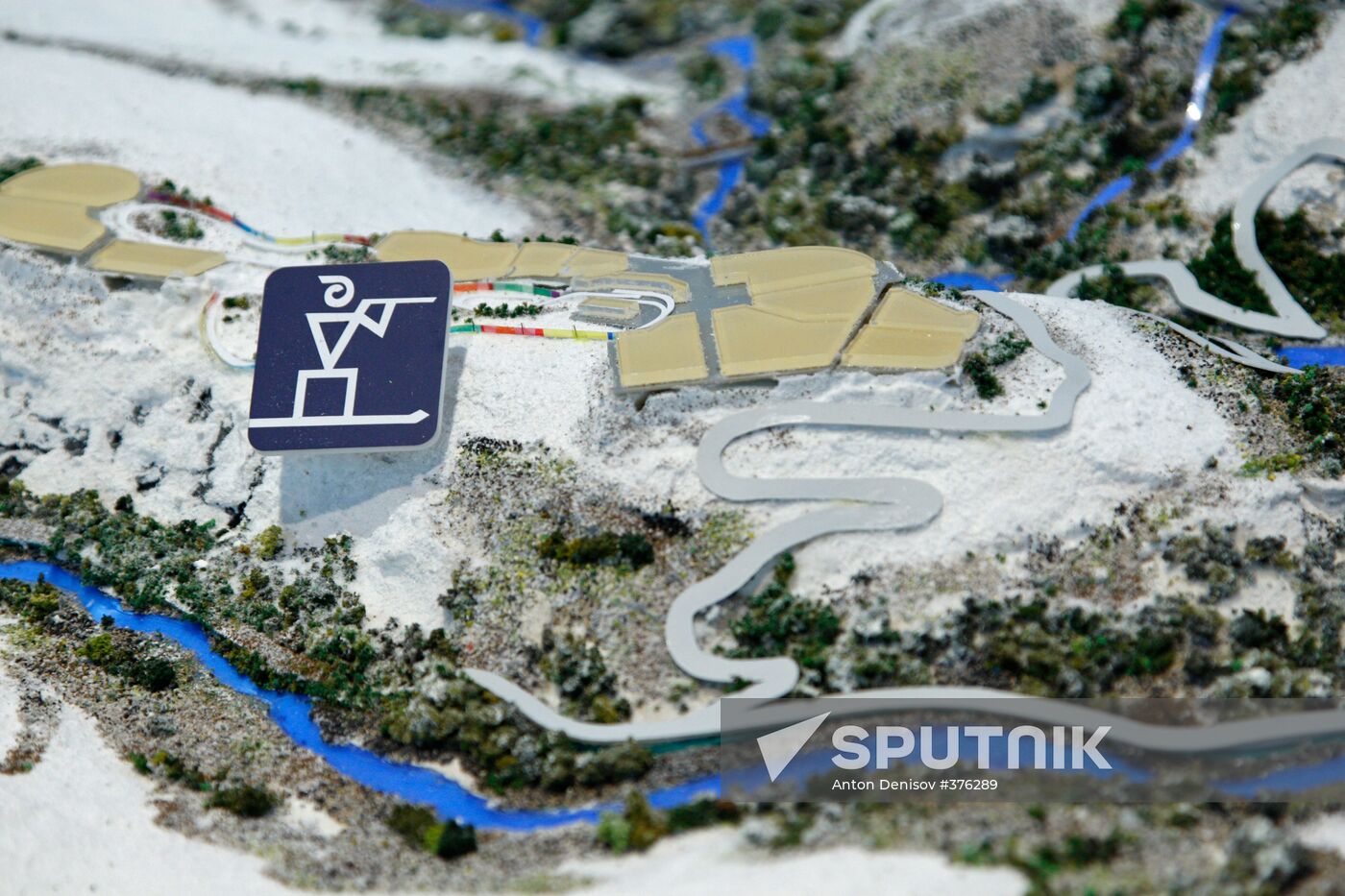 Model of planned sites for the Sochi 2014 Winter Olympic Games