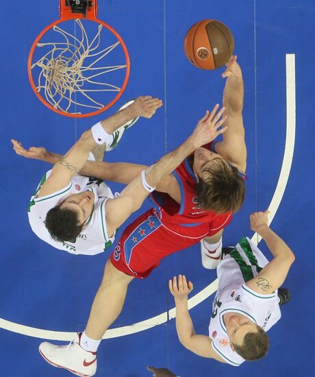 Basketball Euroleague. CSKA Moscow vs. Montepaschi Siena