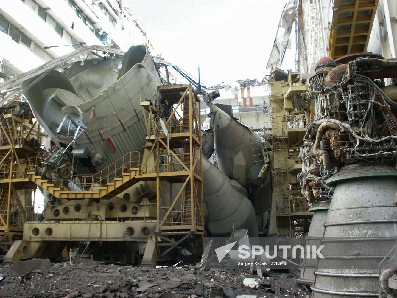 Accident at Baikonur space center