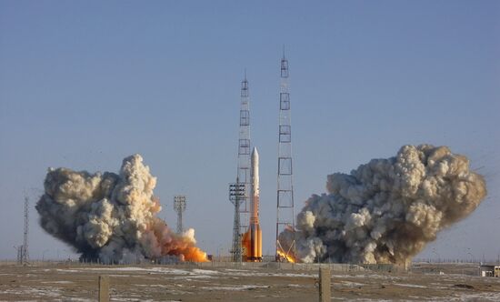 Carrier rocket Proton-K launched from Baikonur space center