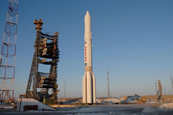Carrier rocket Proton-K launched from Baikonur space center