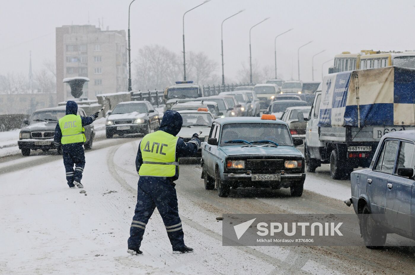 Traffic police patrol