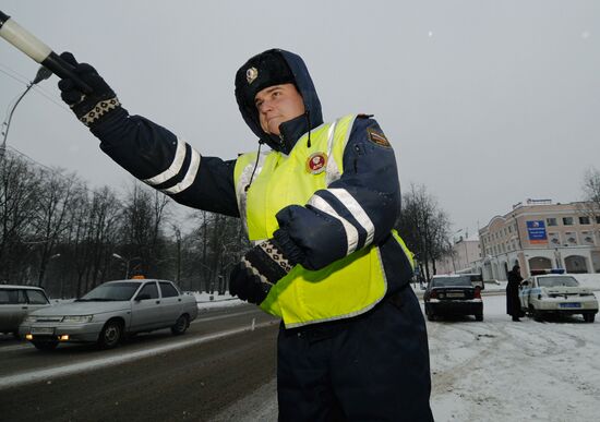 Traffic patrol of the State Traffic Safety Inspectorate
