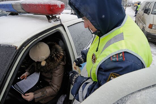 Traffic patrol of the State Traffic Safety Inspectorate