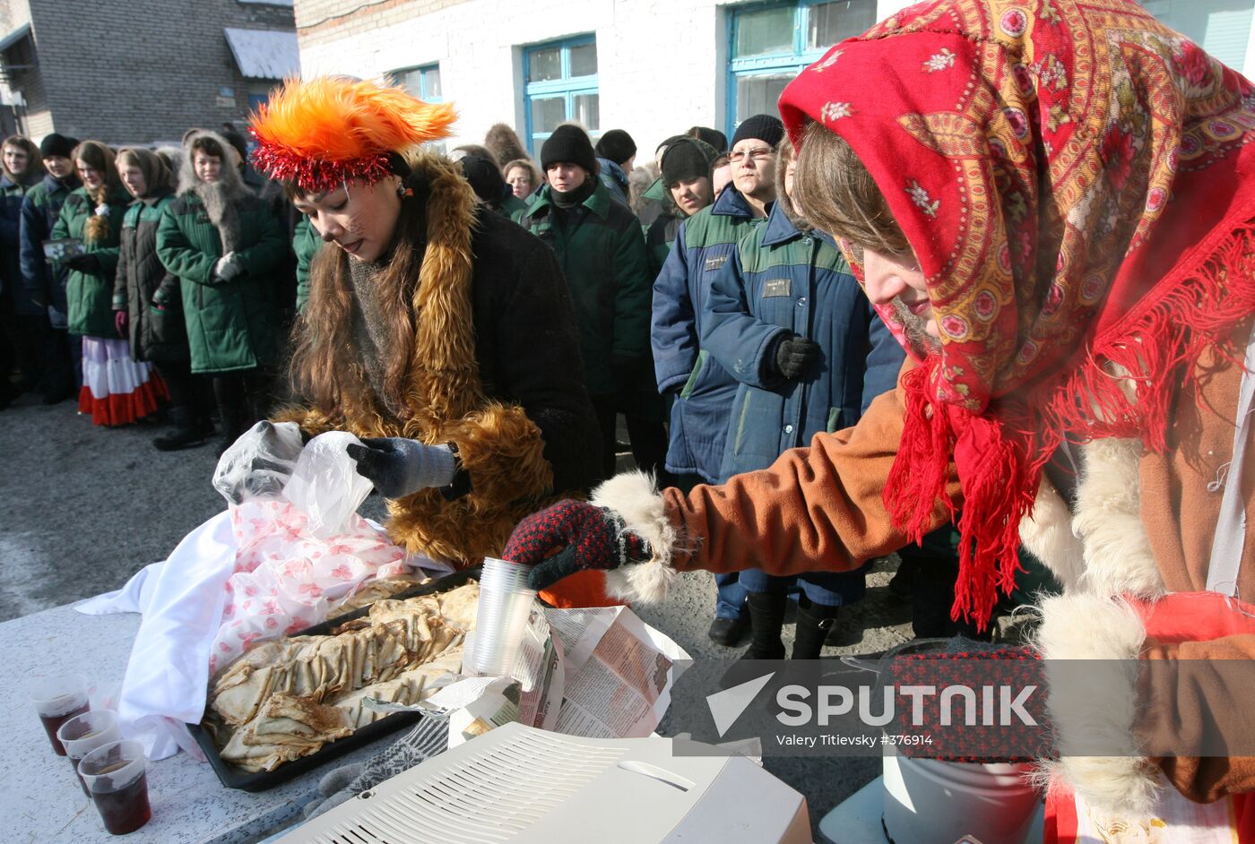 Egg-Sunday in a women's penitentiary, Novosibirsk Region