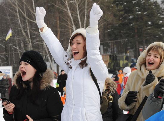 Ski race and Egg-Sunday in Moscow