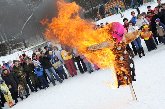 Egg-Sunday festival in Moscow