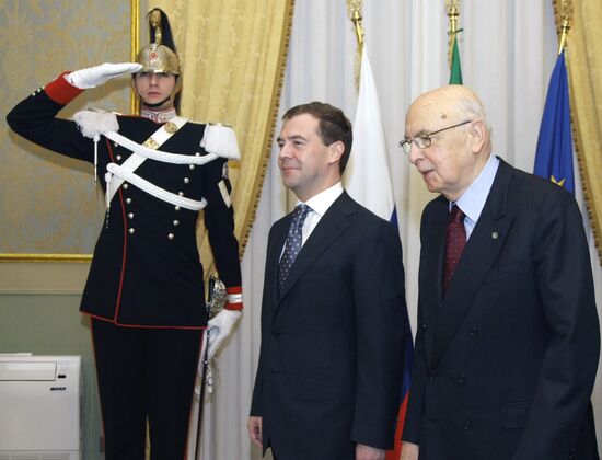 Medvedev’s working visit to Italy