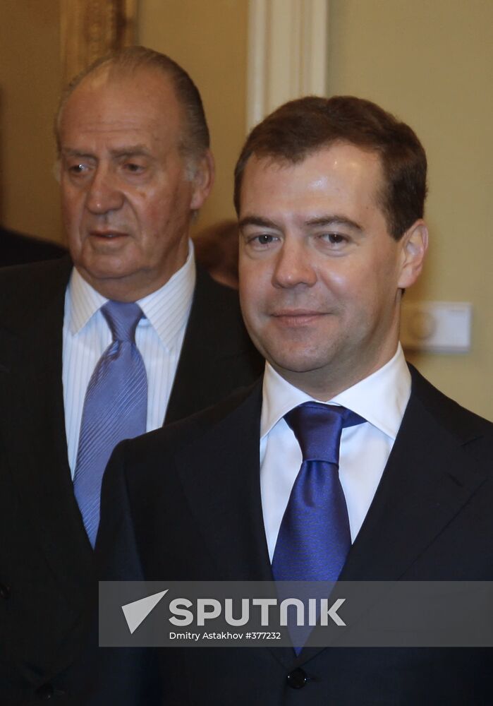 Dmitry Medvedev pays state visit to Spain