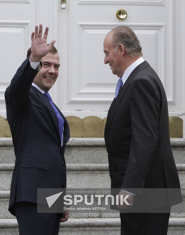 Dmitry Medvedev pays state visit to Spain