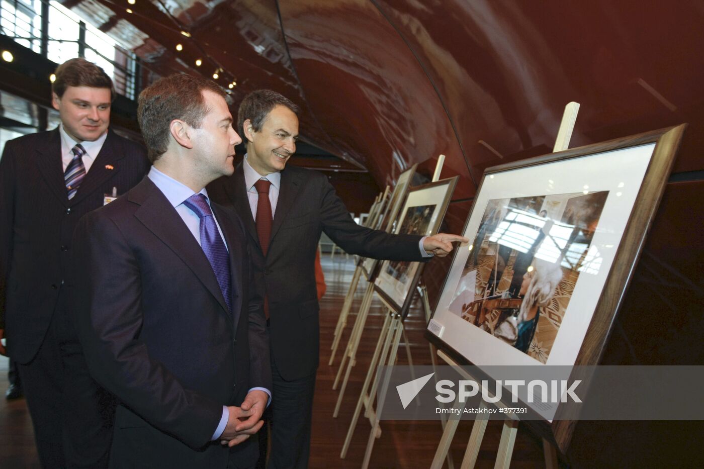 Dmitry Medvedev's visit to Spain