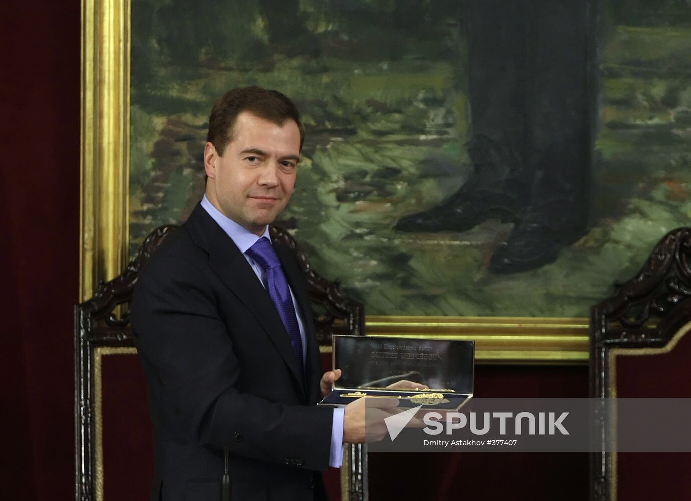 Dmitry Medvedev's visit to Spain