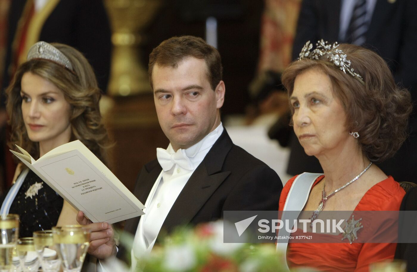 Dmitry Medvedev's visit to Spain