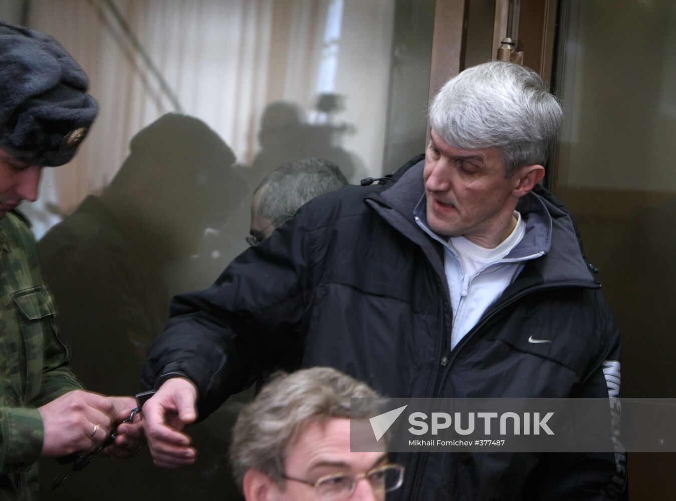 Mikhail Khodorkovsky and Platon Lebedev in court