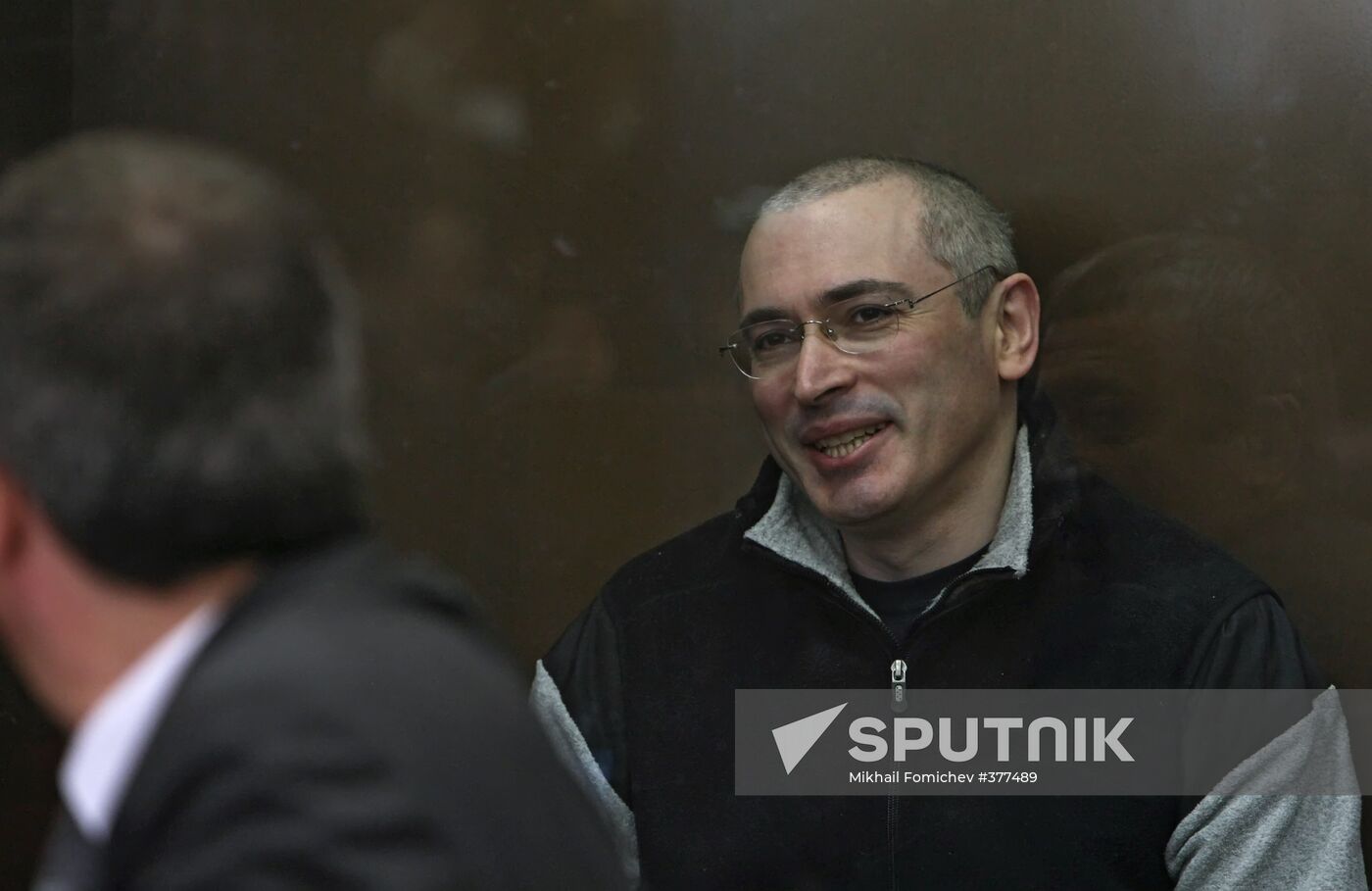 Mikhail Khodorkovsky and Platon Lebedev in court