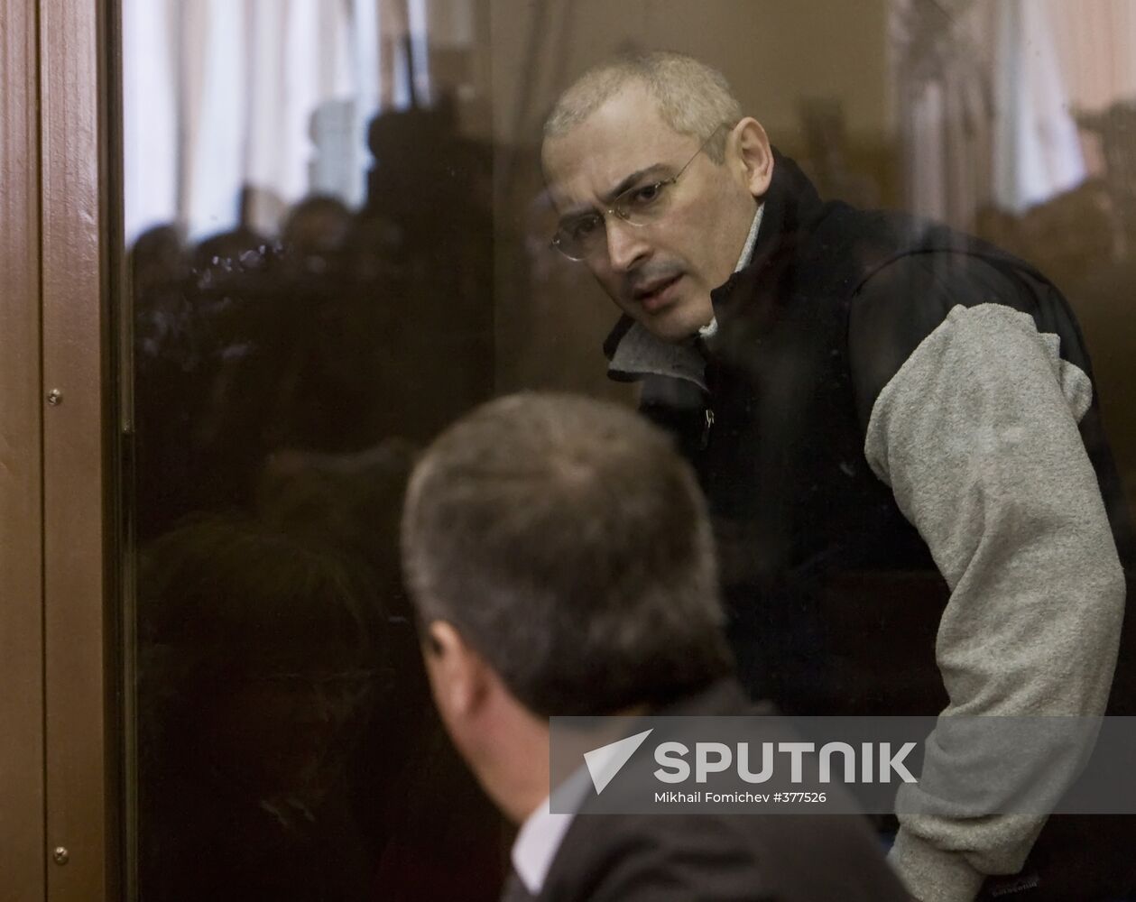 Mikhail Khodorkovsky and Platon Lebedev in court