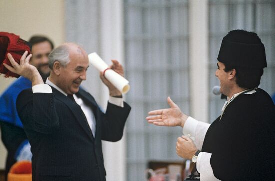Gorbachev's visit to Spain