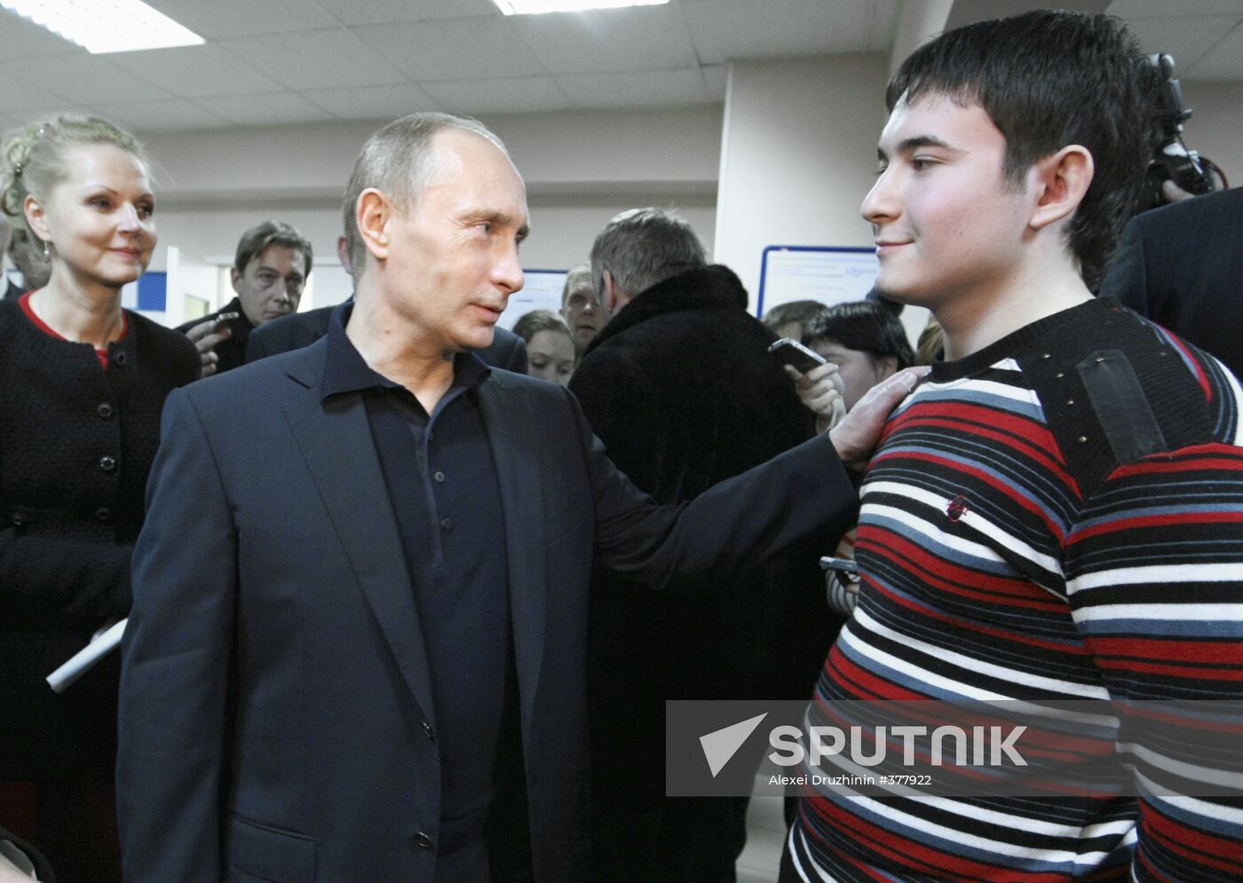 Prime Minister Vladimir Putin visits Podolsk Employment Center